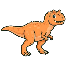 Cartoon of Abelisaurus