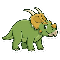 Cartoon of Achelousaurus