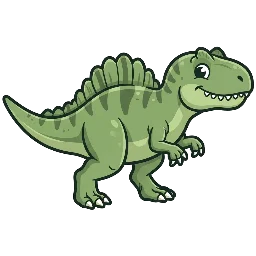 Cartoon of Acrocanthosaurus