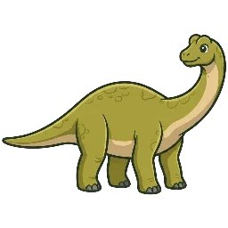Cartoon of Alamosaurus