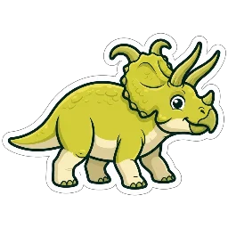 Cartoon of Albertaceratops