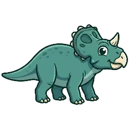 Asiaceratops, joonistatud