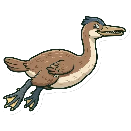 Cartoon of Asiahesperornis