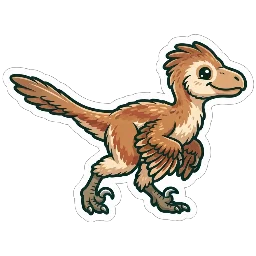 Cartoon of Bambiraptor