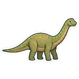 Cartoon of Barosaurus