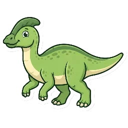 Brachylophosaurus, joonistatud