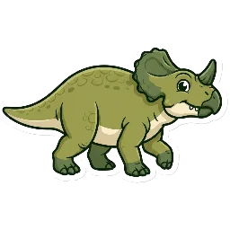 Breviceratops, joonistatud