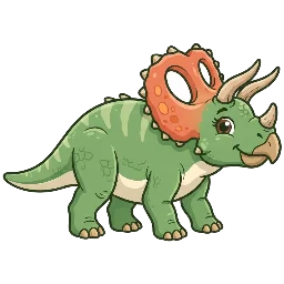 Cartoon of Chasmosaurus