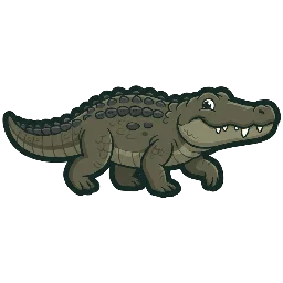 Cartoon of Deinosuchus