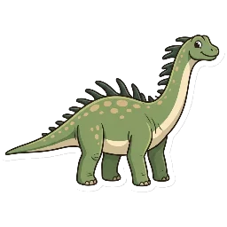 Cartoon of Dicraeosaurus