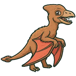 Dimorphodon, joonistatud