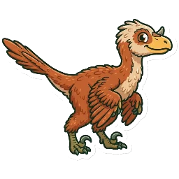 Cartoon of Dromaeosaurus
