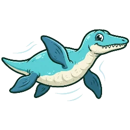 Cartoon of Edgarosaurus