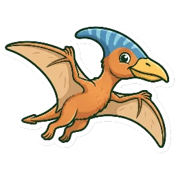 Cartoon of Eopteranodon