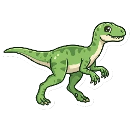 Cartoon of Eoraptor