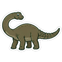 Cartoon of Epachthosaurus