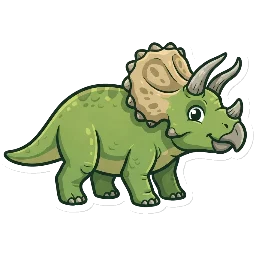 Cartoon of Furcatoceratops