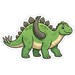 Gigantspinosaurus, joonistatud