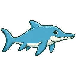 Cartoon of Guizhouichthyosaurus