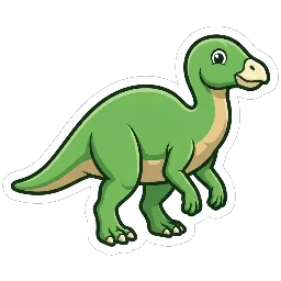 Cartoon of Hadrosaurus