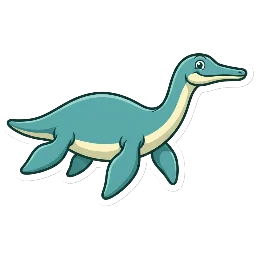 Hauffiosaurus, joonistatud