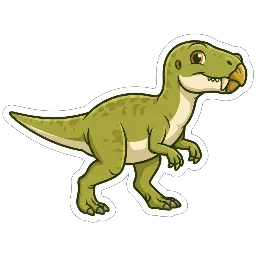 Cartoon of Heterodontosaurus