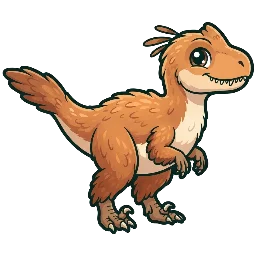 Cartoon of Huadanosaurus