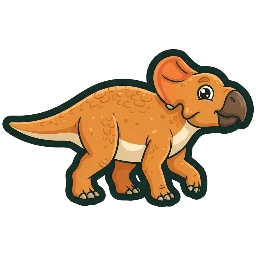 Cartoon of Ischioceratops