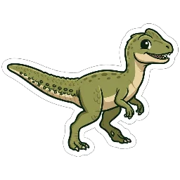 Cartoon of Juravenator