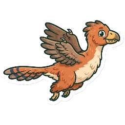 Cartoon of Kompsornis