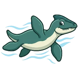 Leptocleidus, joonistatud