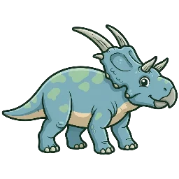Cartoon of Machairoceratops