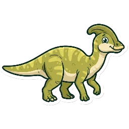 Cartoon of Maiasaura