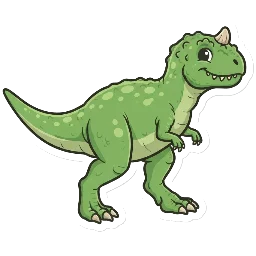 Cartoon of Majungasaurus