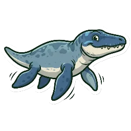Cartoon of Megacephalosaurus