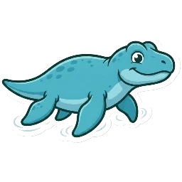 Cartoon of Megalneusaurus