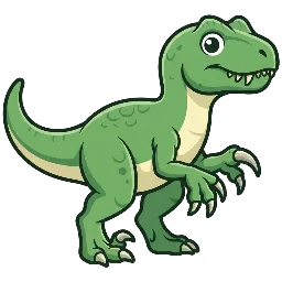 Cartoon of Megaraptor