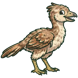 Cartoon of Monoenantiornis
