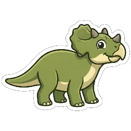 Cartoon of Mosaiceratops