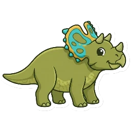 Cartoon of Navajoceratops