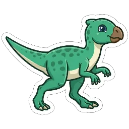 Cartoon of Notohypsilophodon