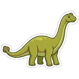 Omeisaurus, joonistatud