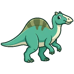 Cartoon of Ouranosaurus
