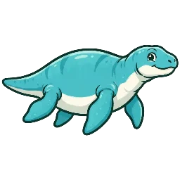 Cartoon of Pachycostasaurus