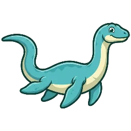 Cartoon of Pachypleurosaurus