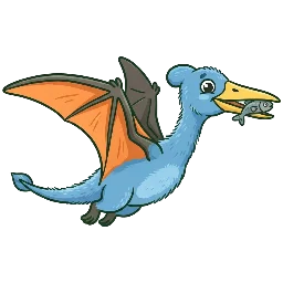 Cartoon of Palaeolimnornis
