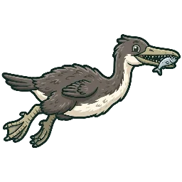 Cartoon of Parahesperornis