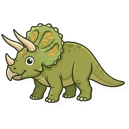 Cartoon of Pentaceratops