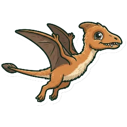 Cartoon of Peteinosaurus
