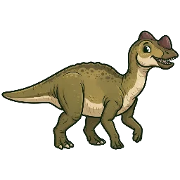 Prosaurolophus, joonistatud